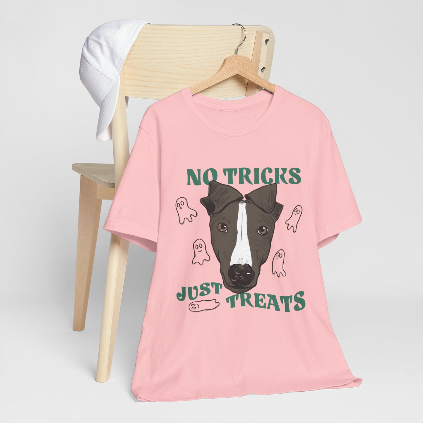 NO TRICKS JUST TREATS - Greyhound Halloween Special Tee