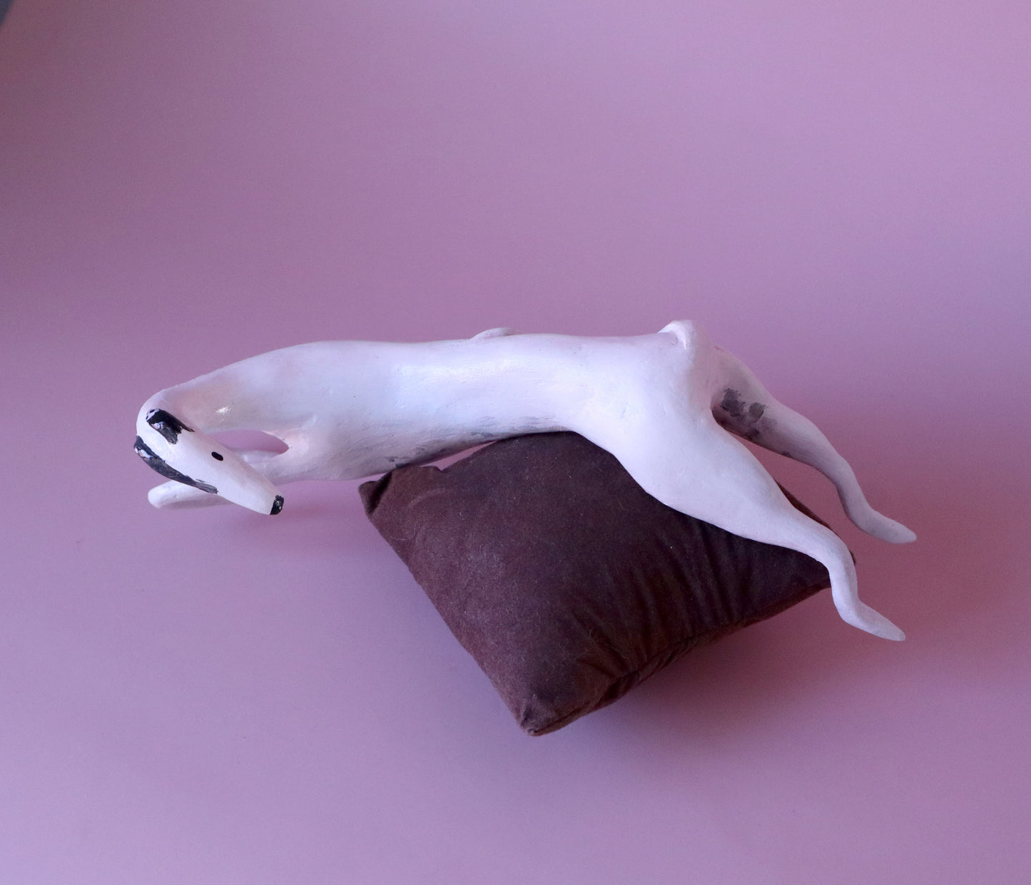 CUSTOM ROACHING SIGHTHOUND FIGURINE