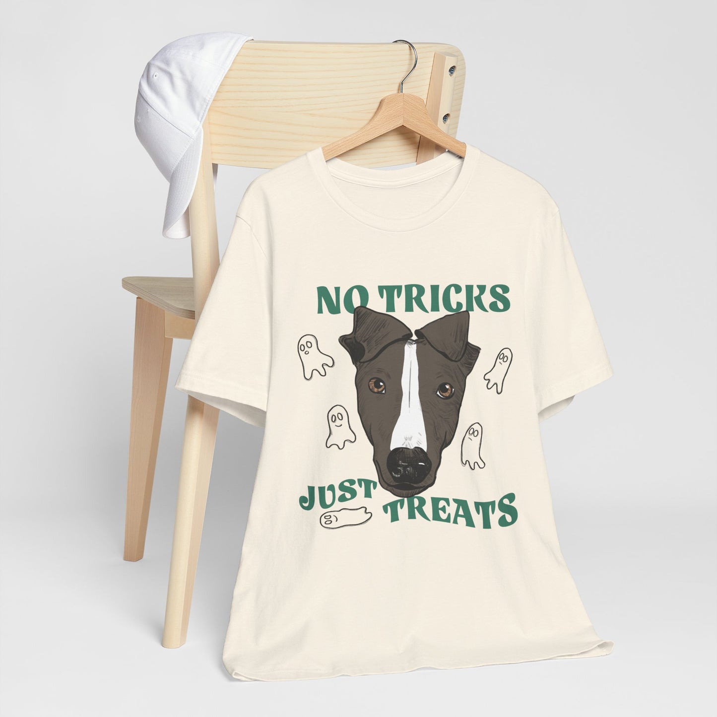 NO TRICKS JUST TREATS - Greyhound Halloween Special Tee