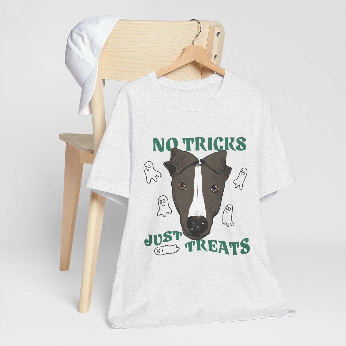 NO TRICKS JUST TREATS - Greyhound Halloween Special Tee