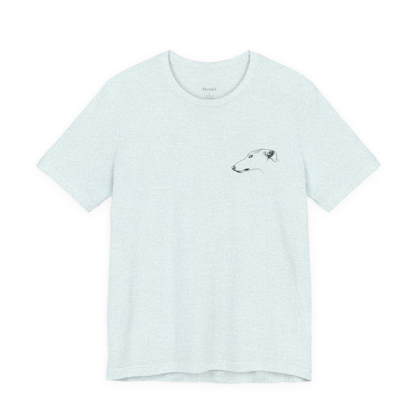 My Dog Says ''NO'' - GREYHOUND Front + Backside Print