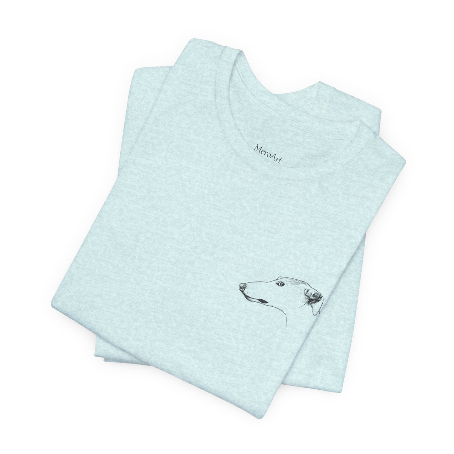My Dog Says ''NO'' - GREYHOUND Front + Backside Print