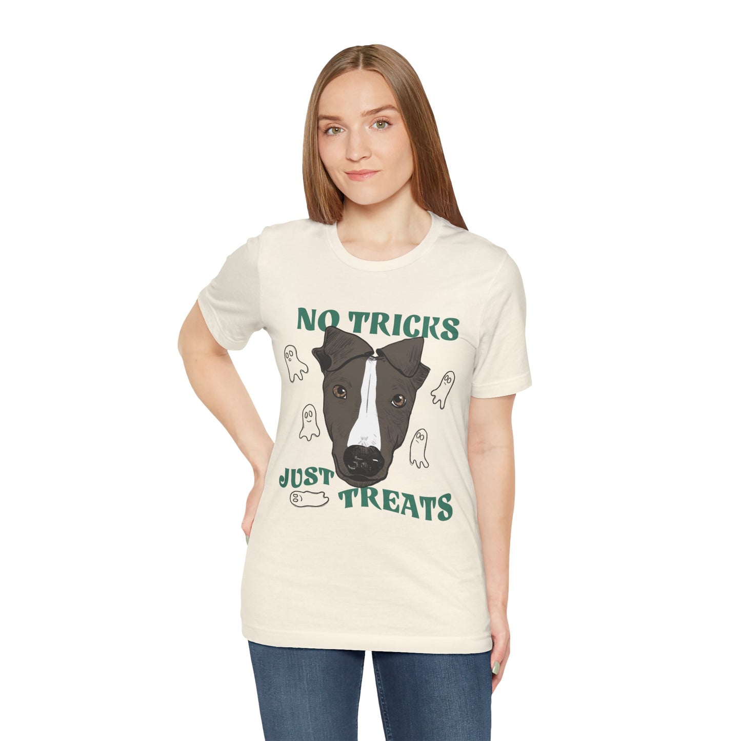 NO TRICKS JUST TREATS - Greyhound Halloween Special Tee
