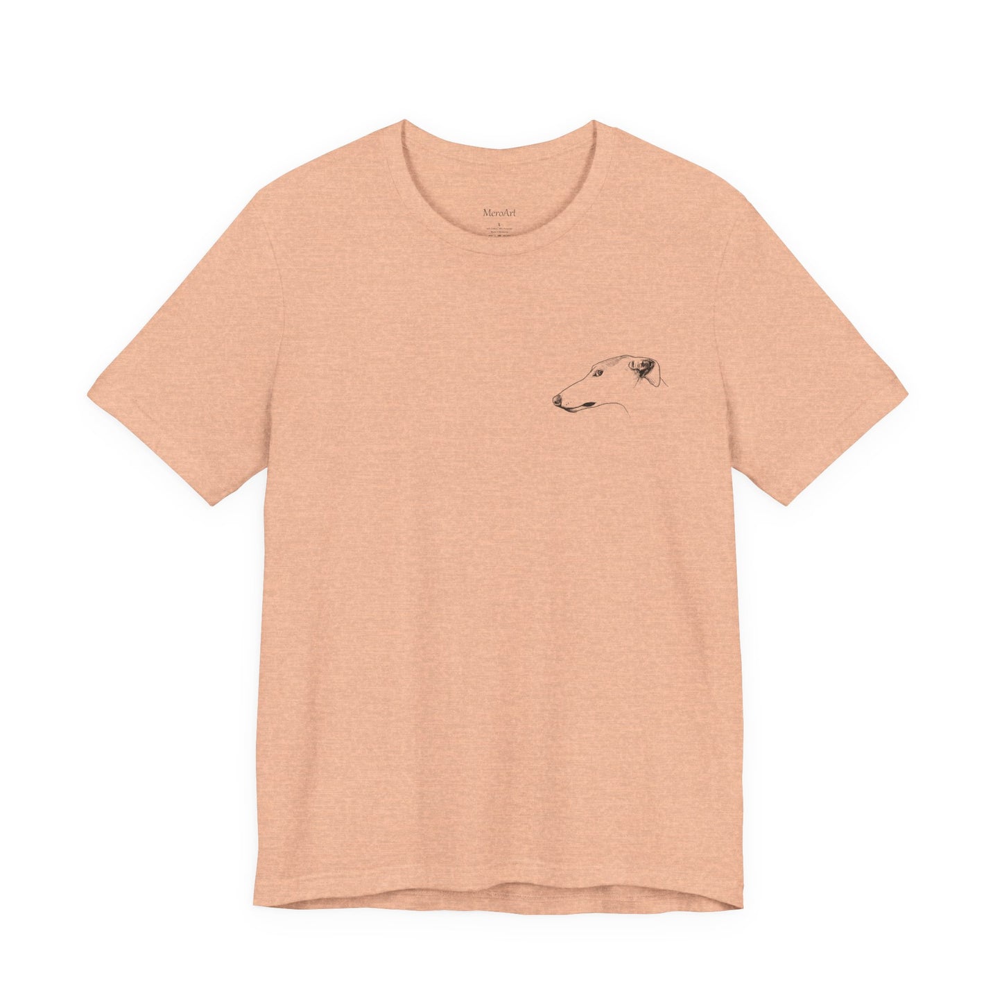 My Dog Says ''NO'' - GREYHOUND Front + Backside Print
