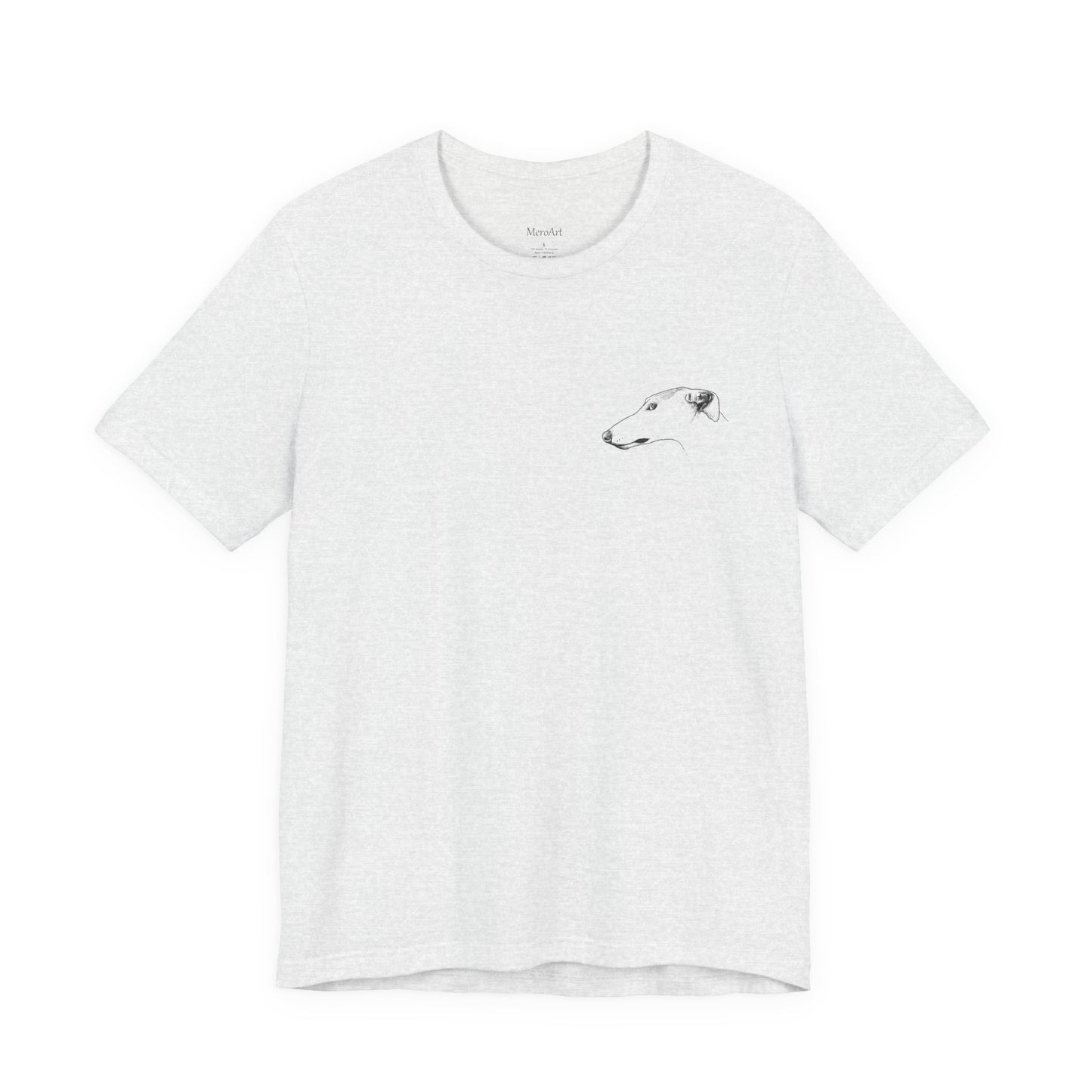 My Dog Says ''NO'' - GREYHOUND Front + Backside Print