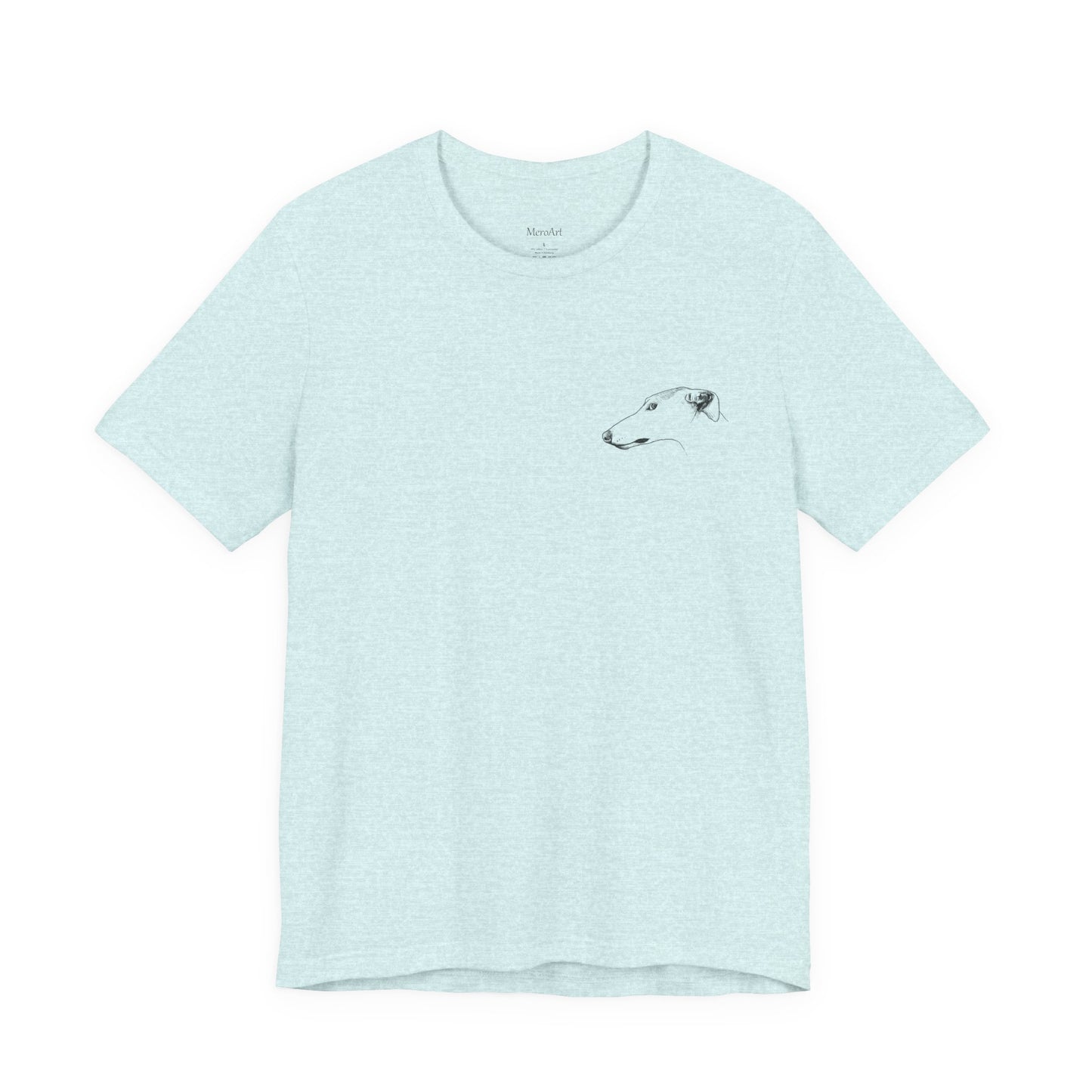 My Dog Says ''NO'' - GREYHOUND Front + Backside Print