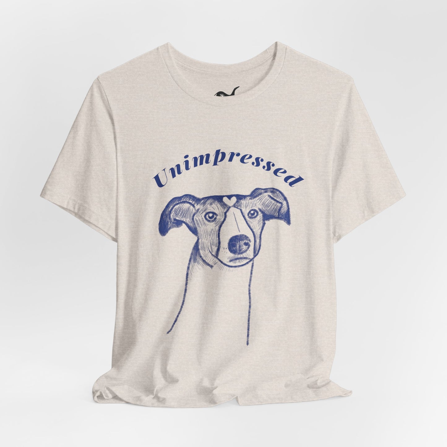 Unimpressed Sighthound T-Shirt – Funny Greyhound Face Tee