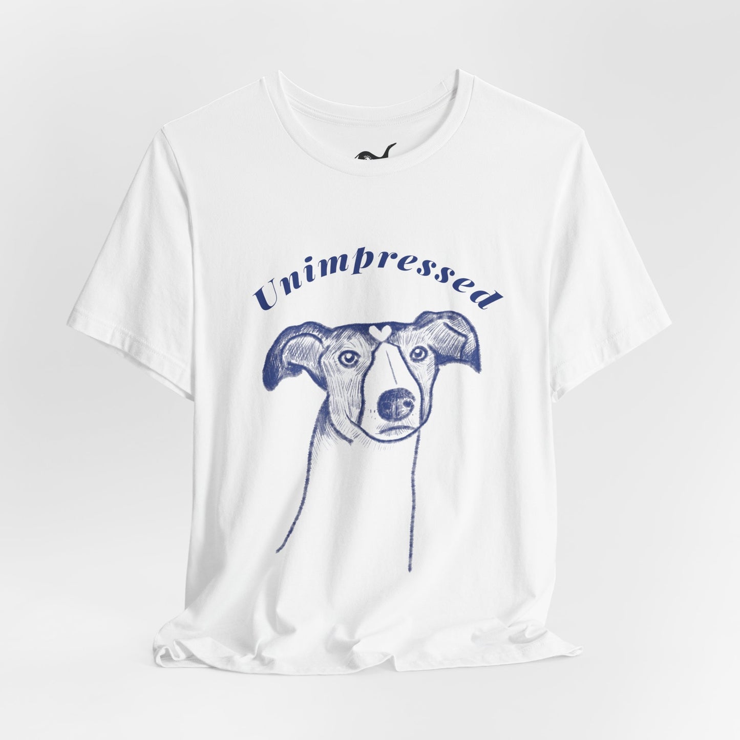 Unimpressed Sighthound T-Shirt – Funny Greyhound Face Tee