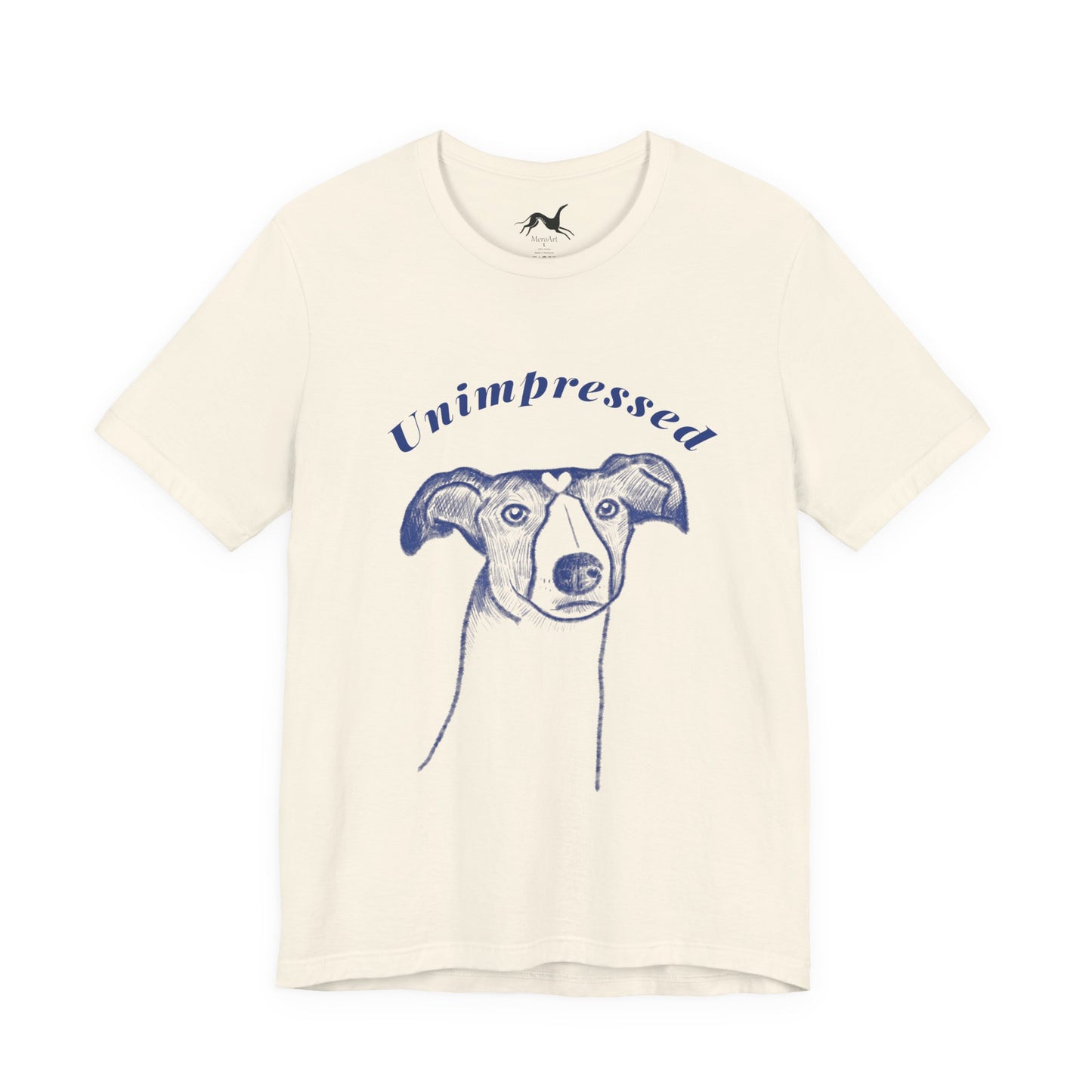 Unimpressed Sighthound T-Shirt – Funny Greyhound Face Tee