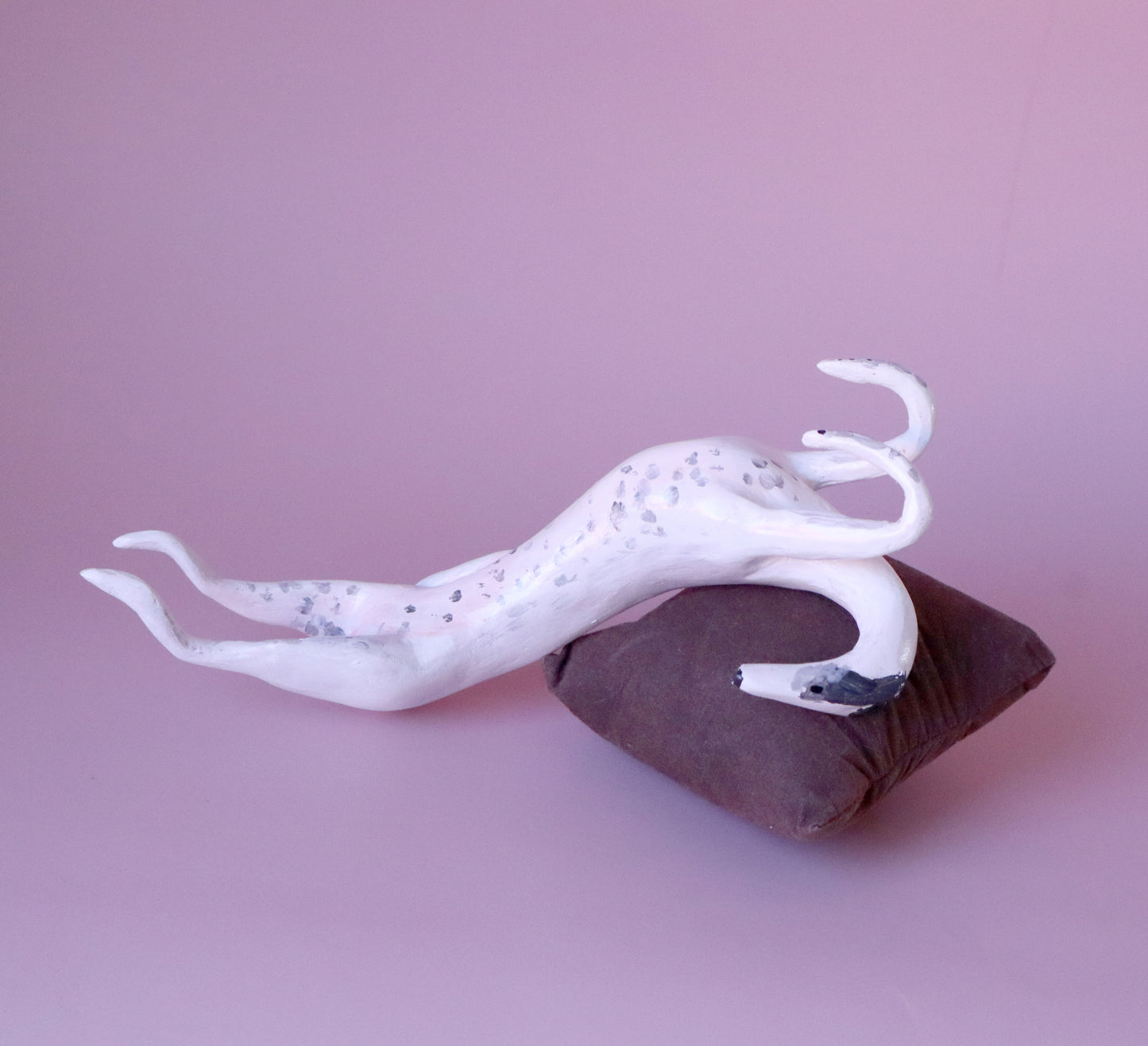 CUSTOM ROACHING SIGHTHOUND FIGURINE