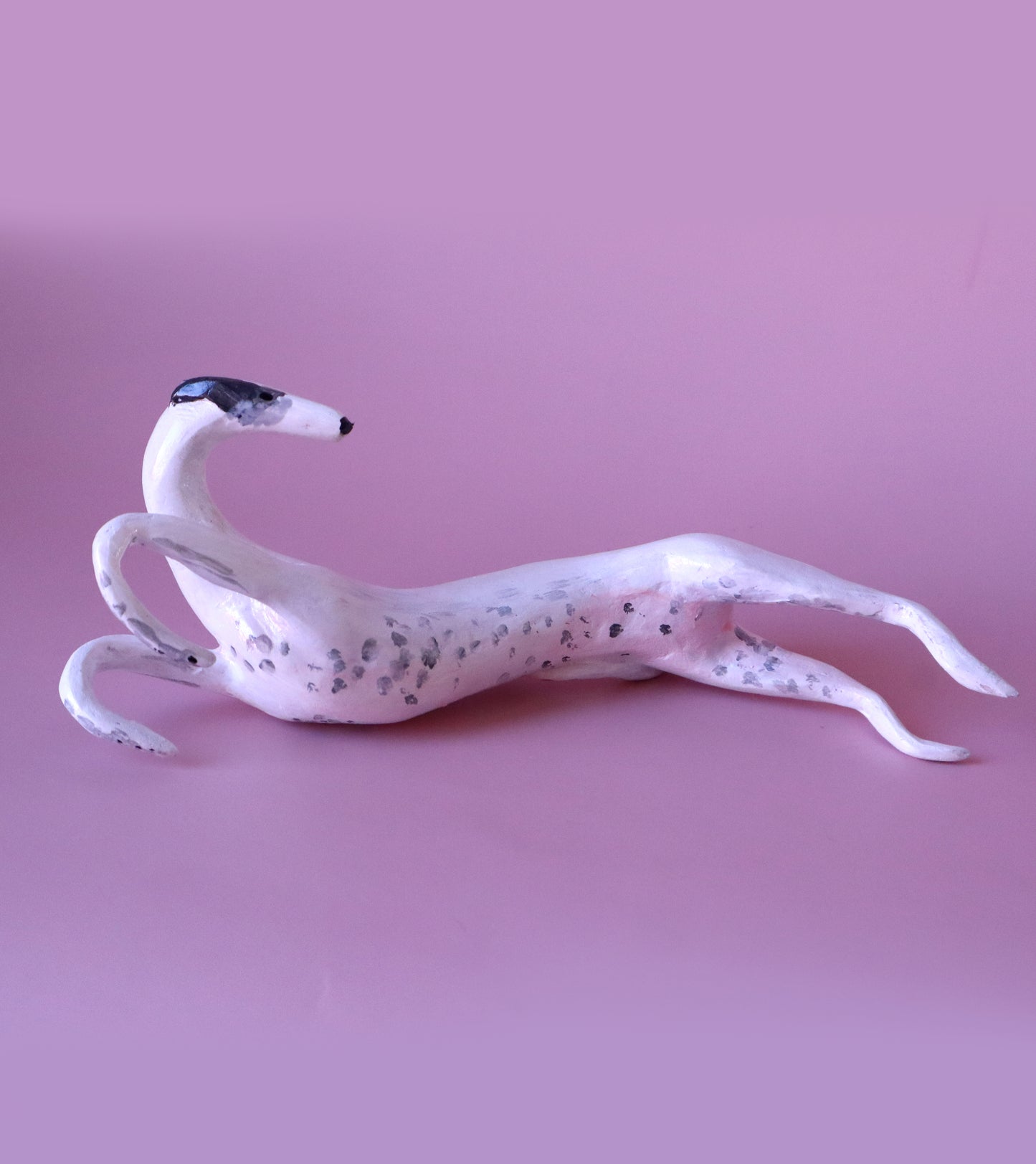 CUSTOM ROACHING SIGHTHOUND FIGURINE