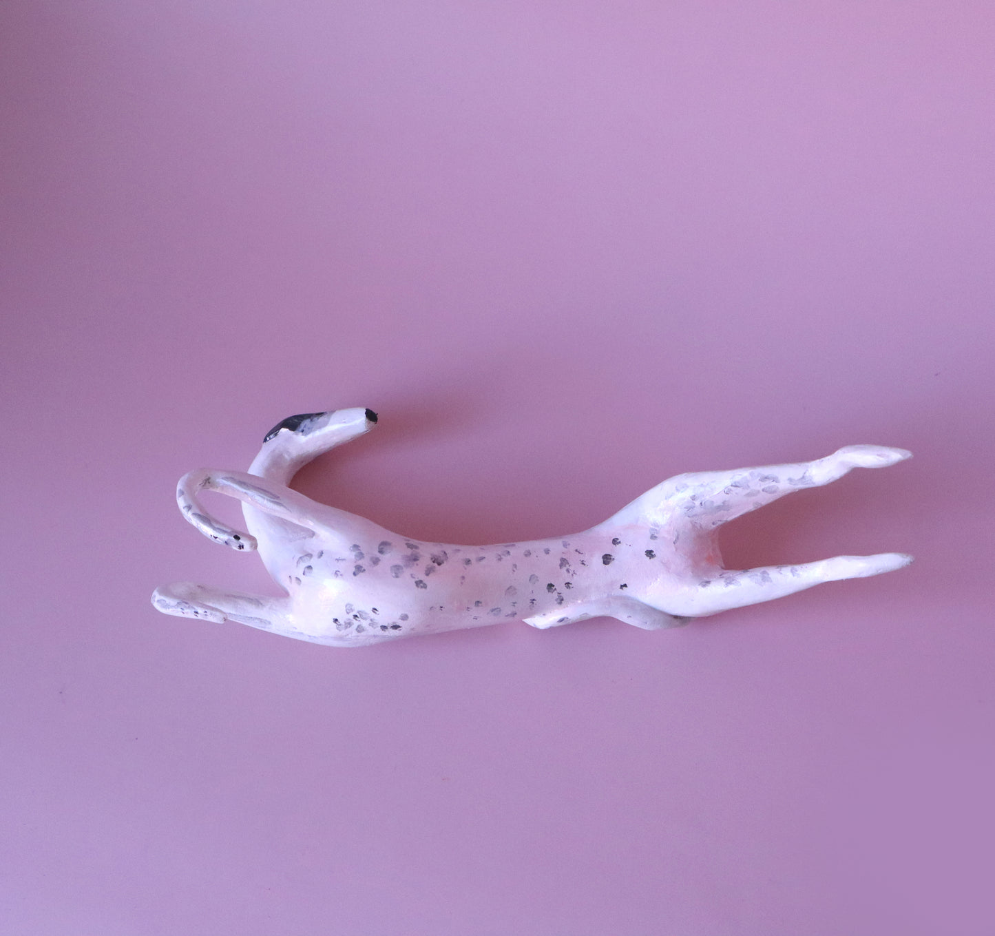 CUSTOM ROACHING SIGHTHOUND FIGURINE