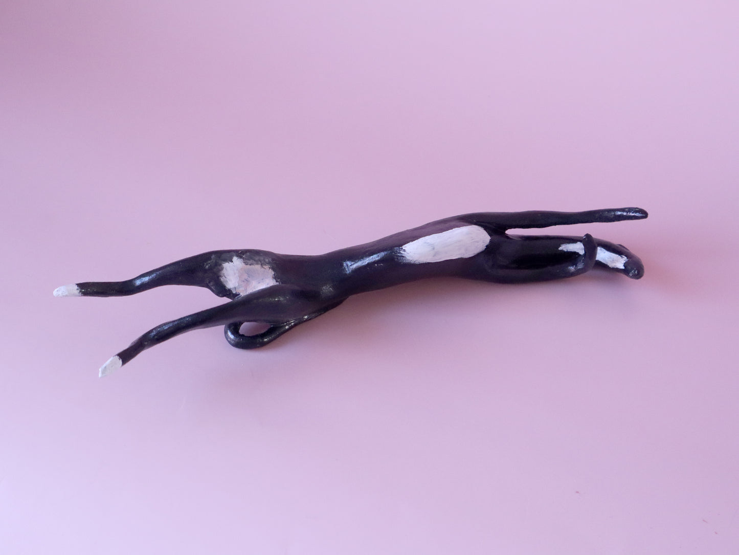 CUSTOM ROACHING SIGHTHOUND FIGURINE