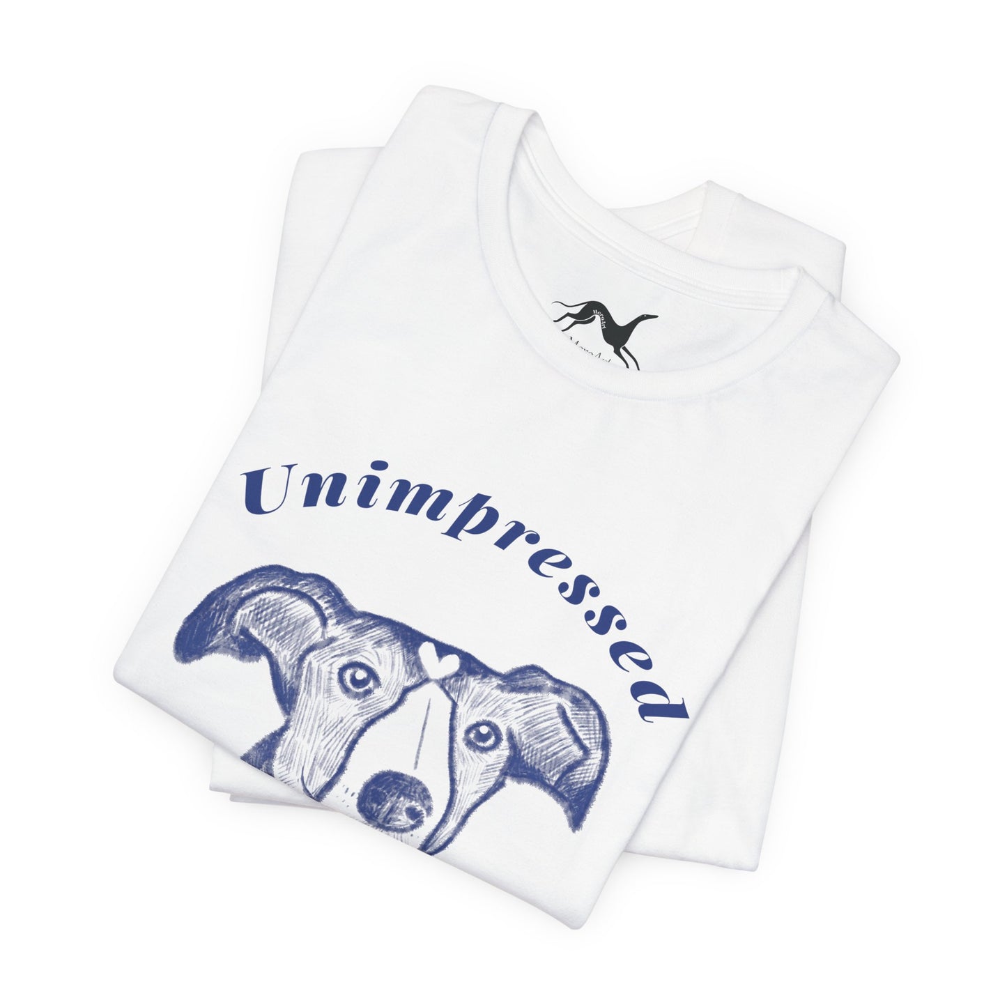 Unimpressed Sighthound T-Shirt – Funny Greyhound Face Tee