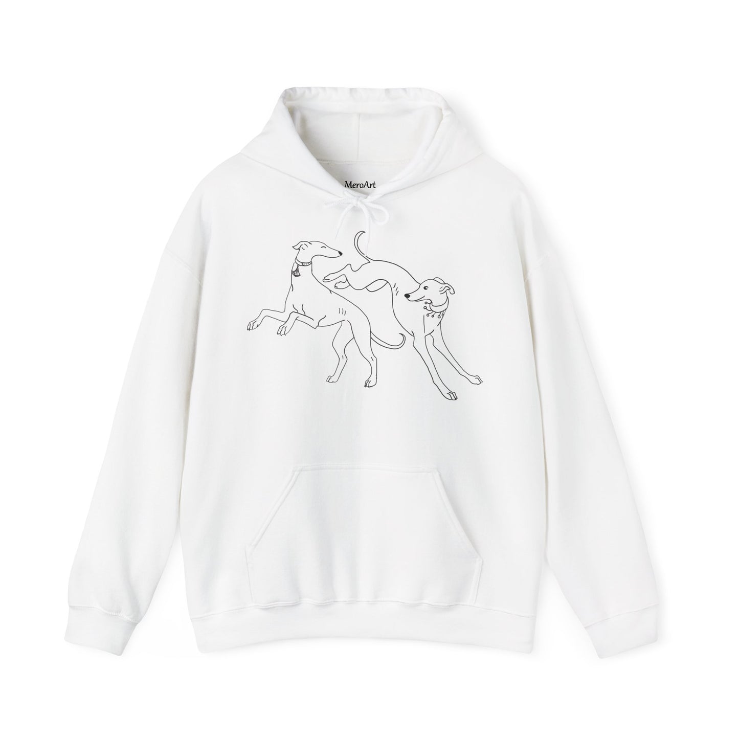 Greyhounds Play Hoodie , Sighthound Hoodie