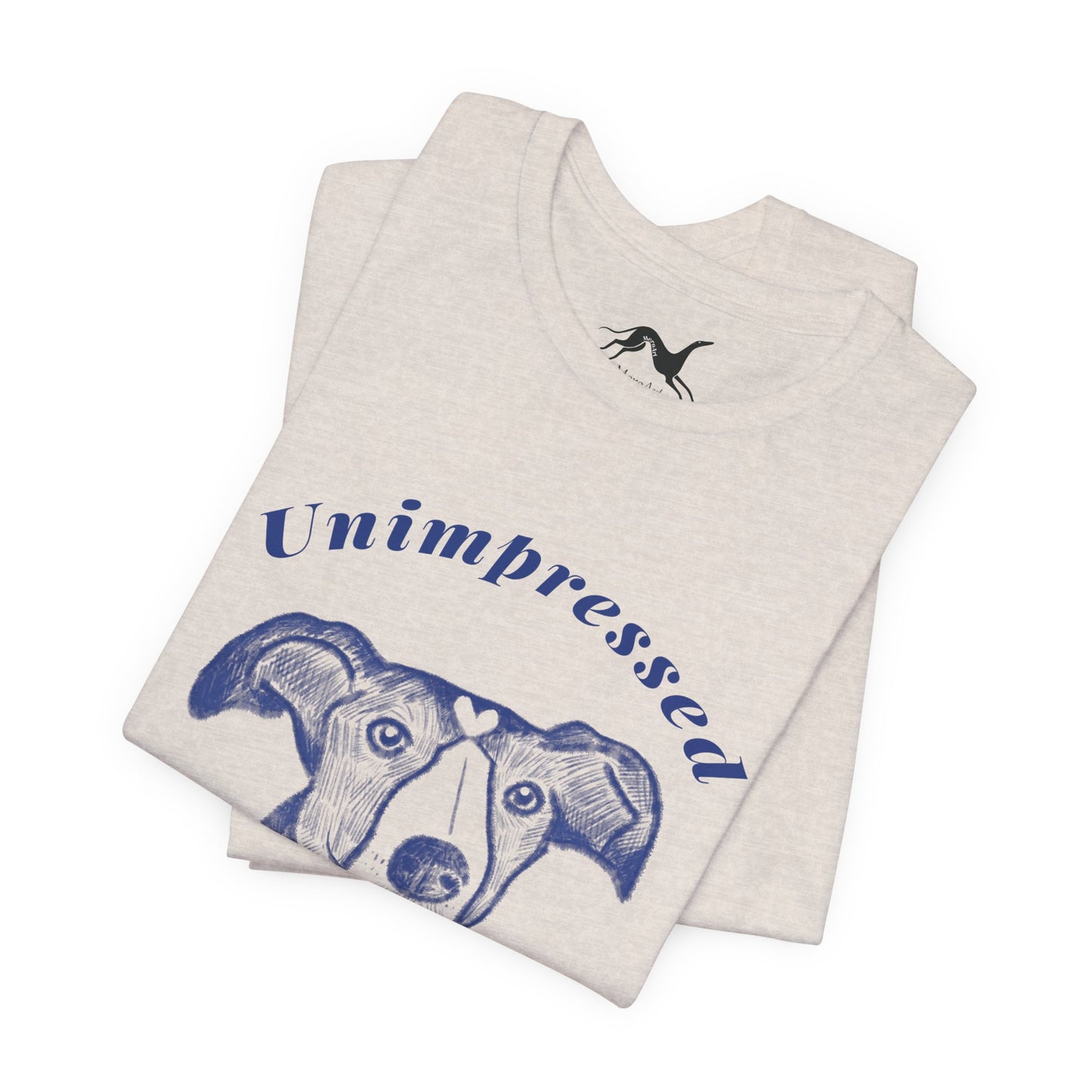 Unimpressed Sighthound T-Shirt – Funny Greyhound Face Tee
