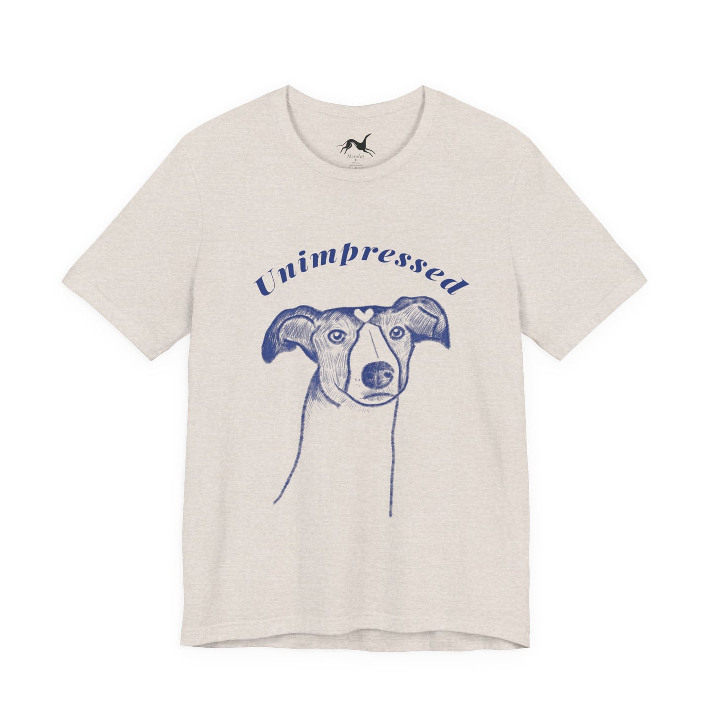 Unimpressed Sighthound T-Shirt – Funny Greyhound Face Tee