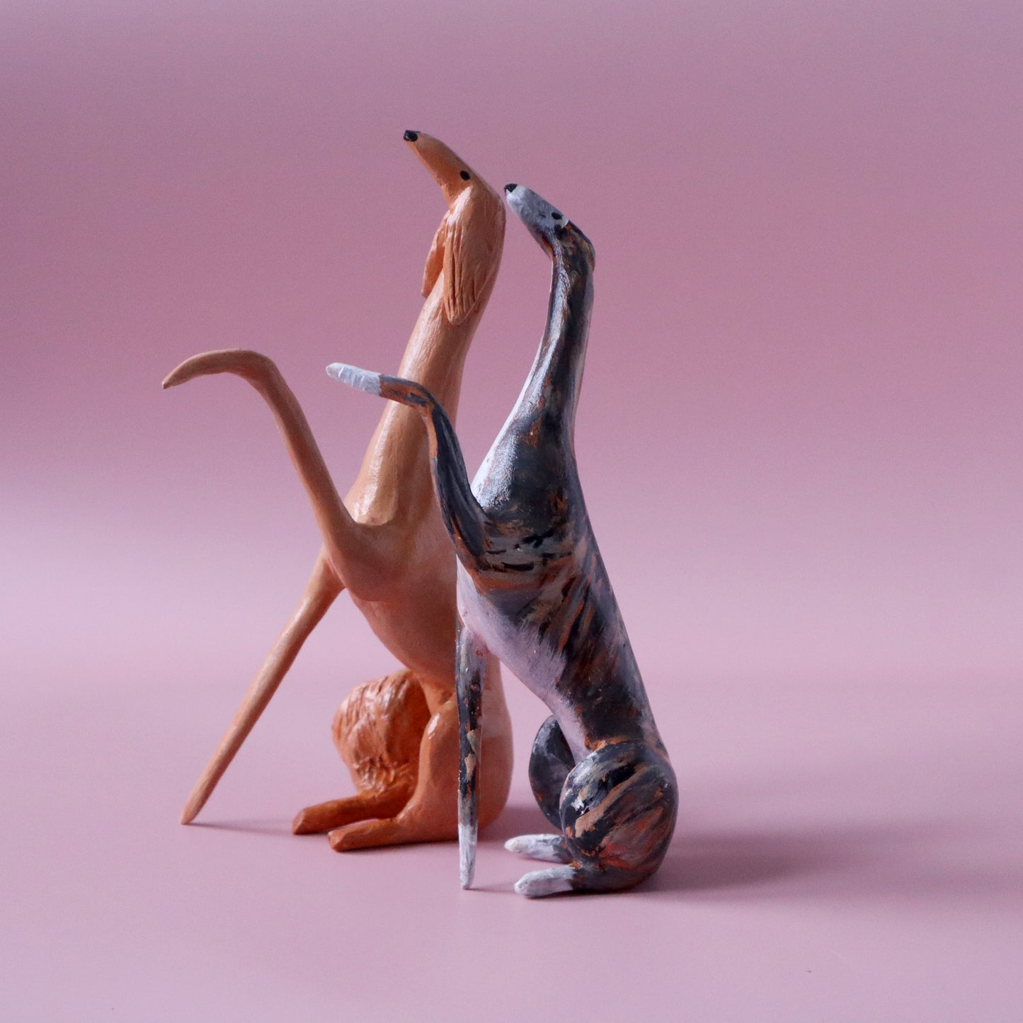 PERSONALIZED GREYHOUND FIGURINE / PAW UP