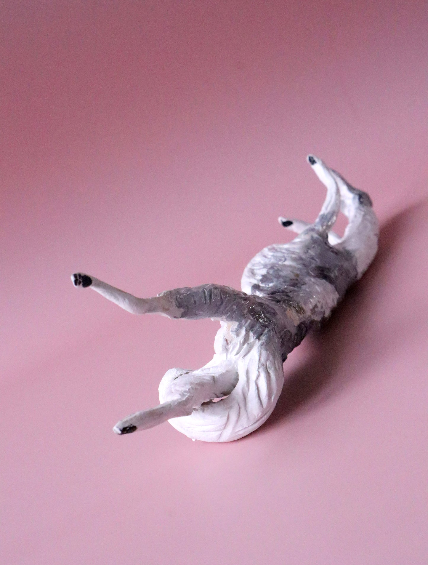 CUSTOM ROACHING SIGHTHOUND FIGURINE