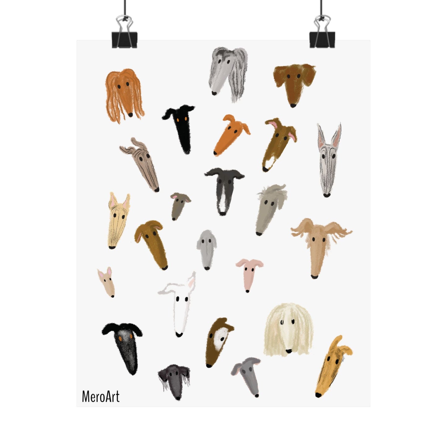 A million Noodles - Sighthound lover's poster