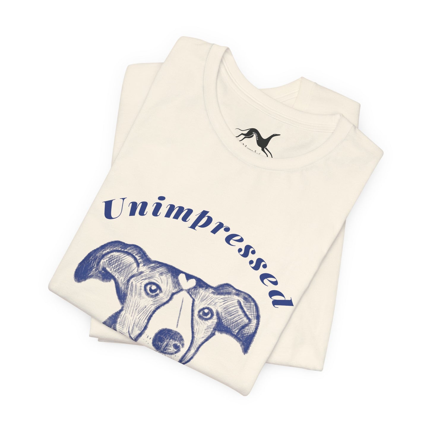 Unimpressed Sighthound T-Shirt – Funny Greyhound Face Tee