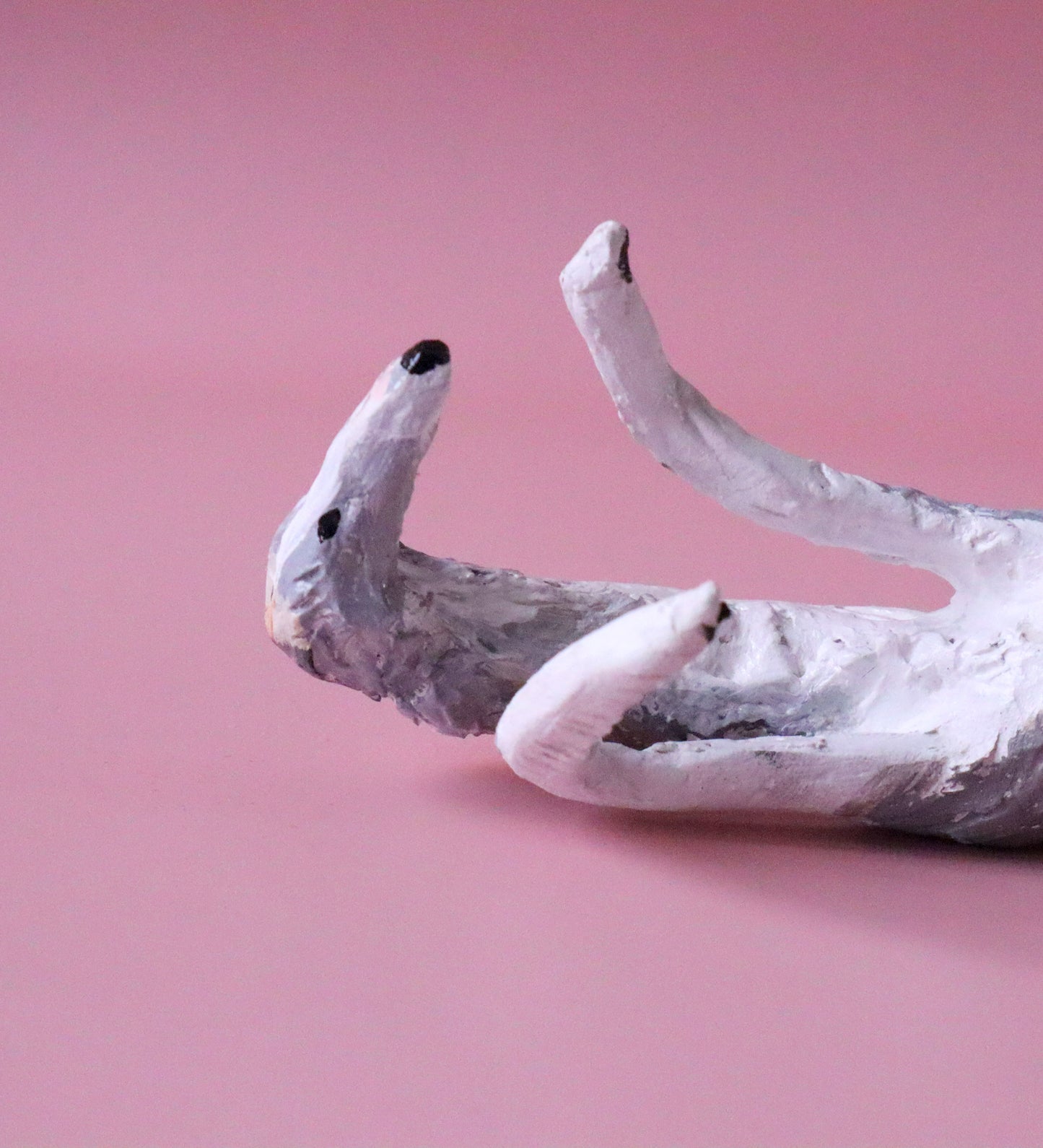 CUSTOM ROACHING SIGHTHOUND FIGURINE
