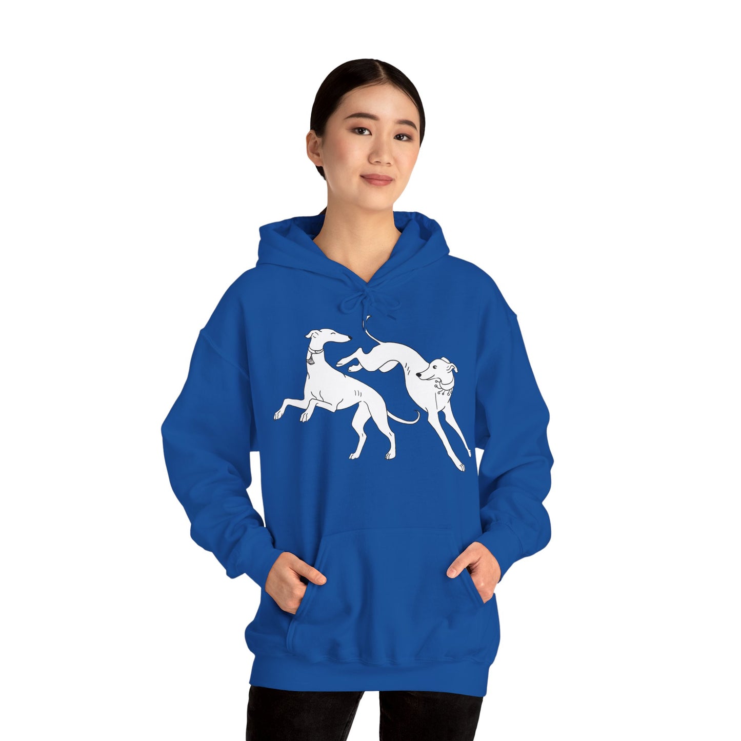 Greyhounds Play Hoodie , Sighthound Hoodie