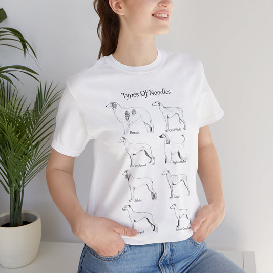 Types of Noodles Sighthound Breed Tee