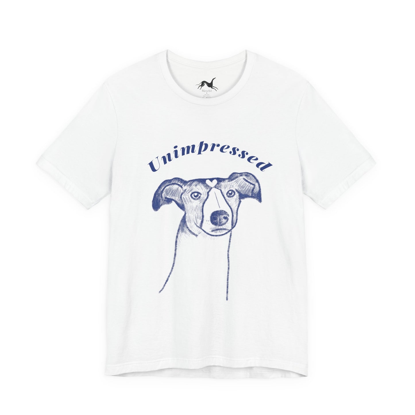 Unimpressed Sighthound T-Shirt – Funny Greyhound Face Tee
