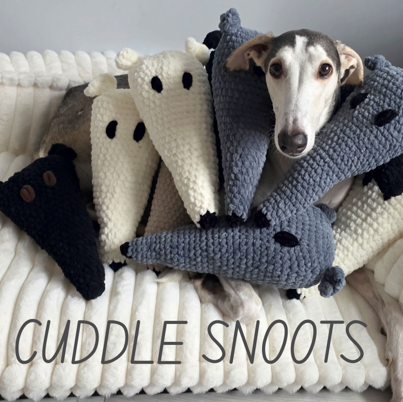 sighthound crochet plushes