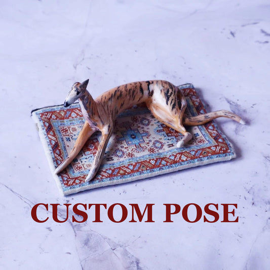 Personalized Greyhound Figurine Custom Pose