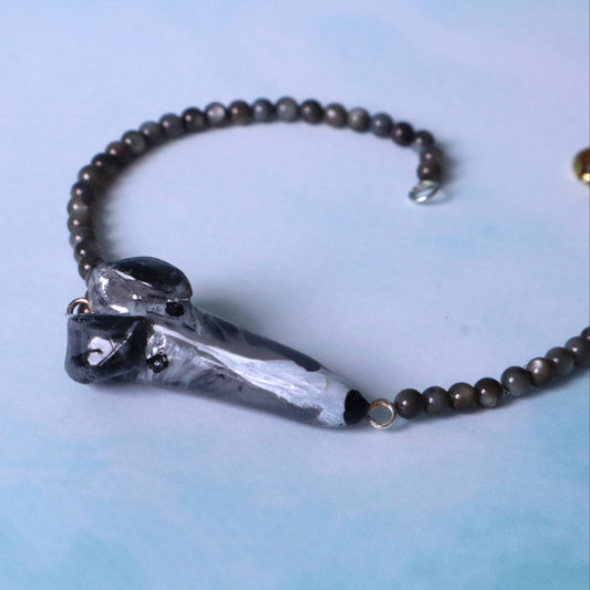 custom greyhound bracelet for man